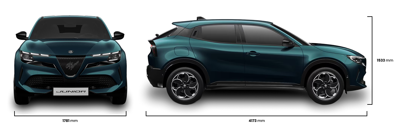 Alfa Romeo Junior Ibrida Boyutlar